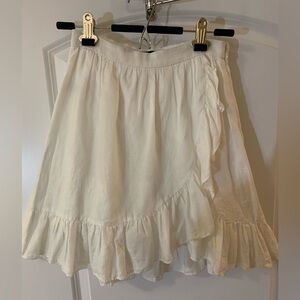 J.crew Linen Ruffle Skirt. Size 00